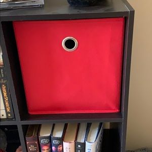 Red 11” storage cube